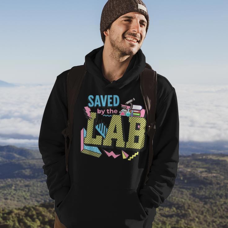 Saved By The Lab Retro Lab Week 2023 Medical Laboratory Tech Hoodie Lifestyle