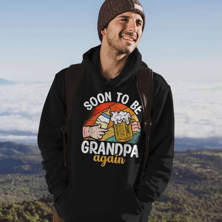 Soon To Be Grandpa Again Vintage Granddad To Be Fathers Day Gift For Mens Hoodie Lifestyle