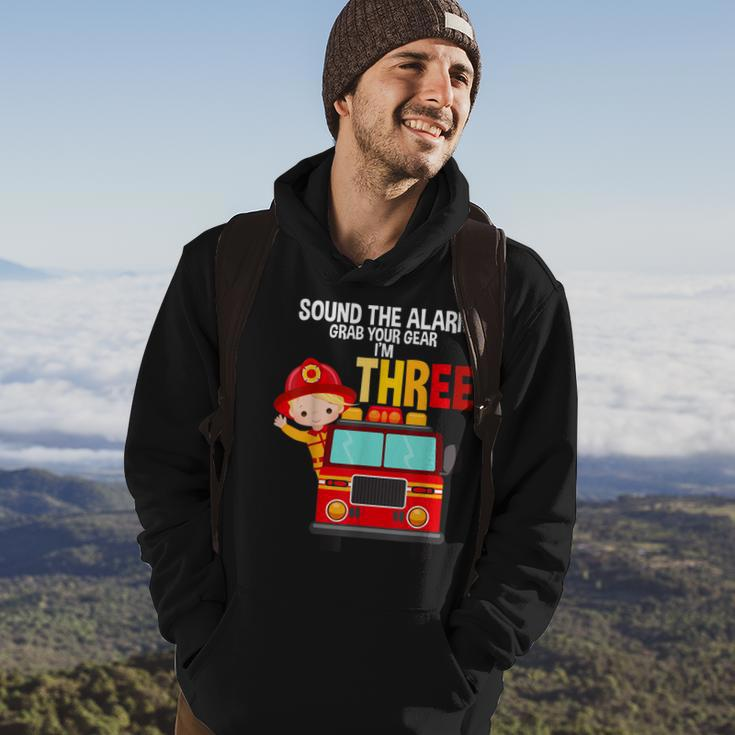 Sound The Alarm Grab Your Gear Im 3 Fire Fighter Fire Truck Hoodie Lifestyle