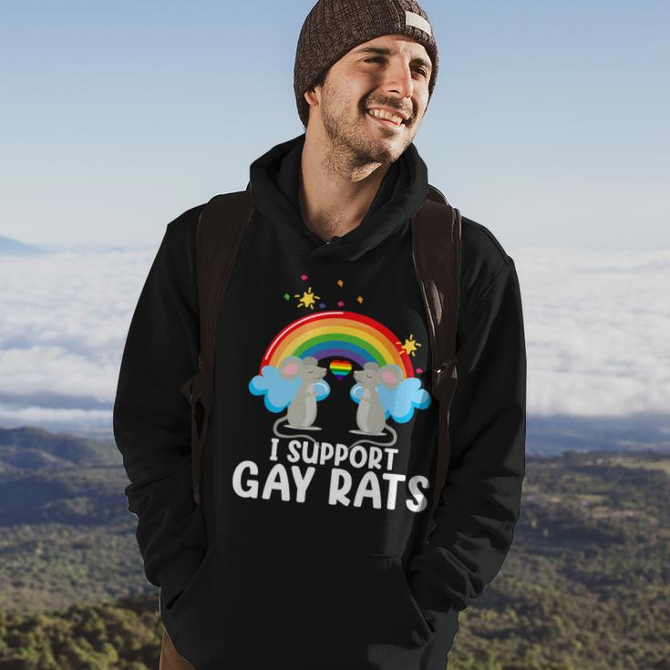 Support Gay Rats Lesbian Lgbtq Pride Month Support Graphic Hoodie Lifestyle
