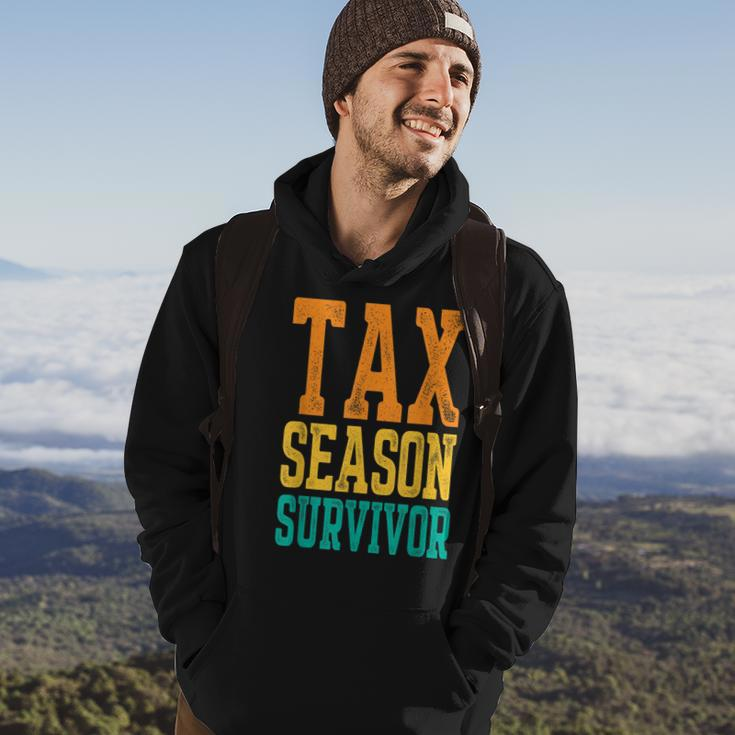 Tax Season Survivor Funny Tax Season Accountant Taxation Hoodie Lifestyle