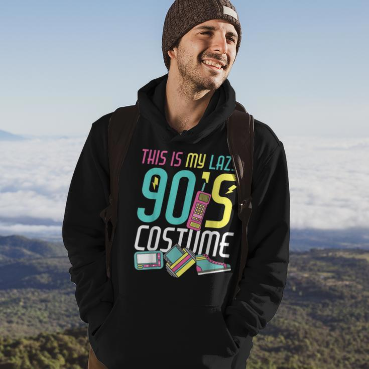 This Is My Lazy 90S Costume Retro 1990S Theme Party Nineties Hoodie Lifestyle