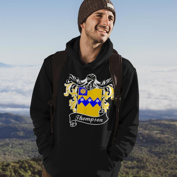 Thompson Coat Of Arms Surname Last Name Crest Men Hoodie Lifestyle