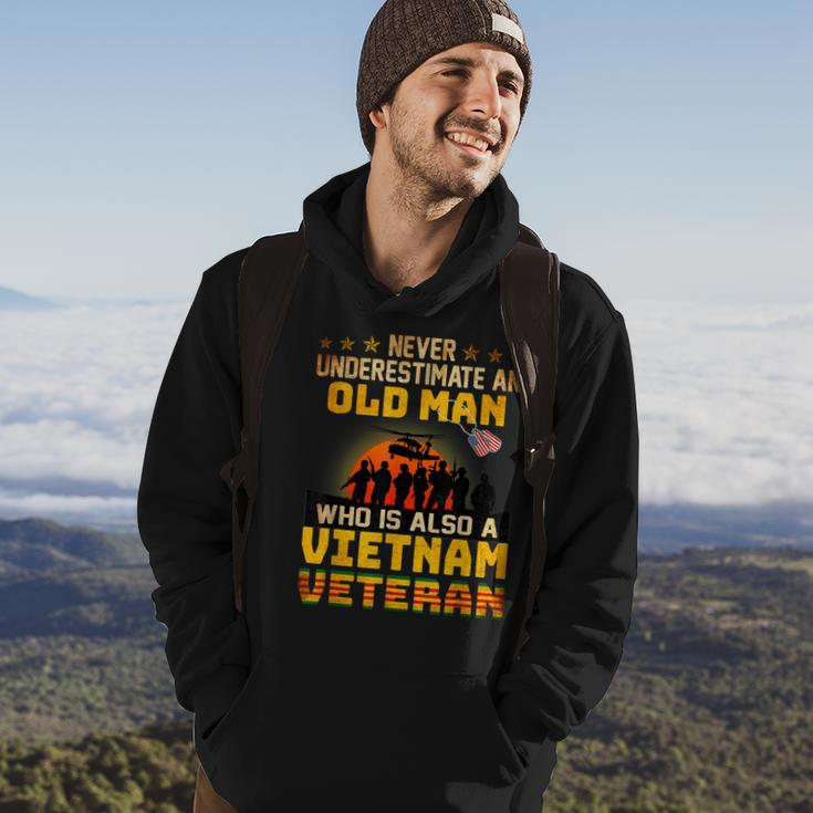 Vietnam Veteran Never Underestimate An Old Man Veteran Hoodie Lifestyle