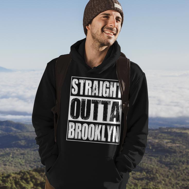 Vintage Straight Outta Brooklyn Gift Hoodie Lifestyle