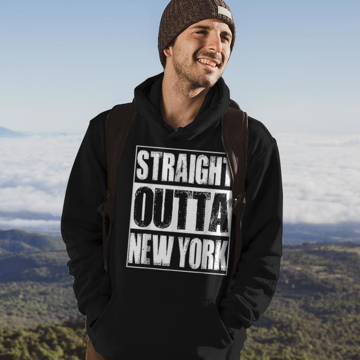 Vintage Straight Outta New York Gift Hoodie Lifestyle