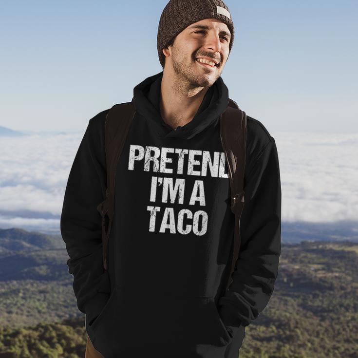 Vorgeben Ich Bin Ein Taco Lustig Faul Halloween-Kostüm Hoodie Lebensstil