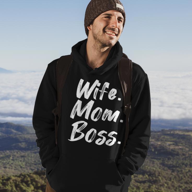 Wife Mom Boss Mama Mutter Muttertag Hoodie Lebensstil