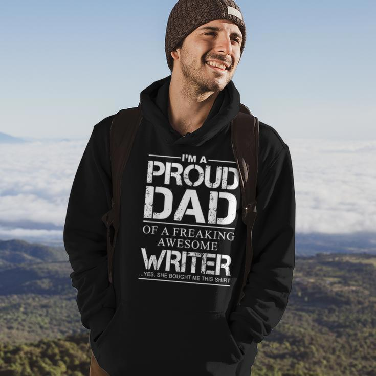 Writers Dad Proud Daddy Of Writer Fathers Day Gift Hoodie Lifestyle