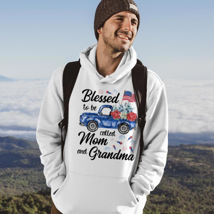 4Th July American Flag Patriotic Blessed Mom Grandma Gift For Women Hoodie Lifestyle