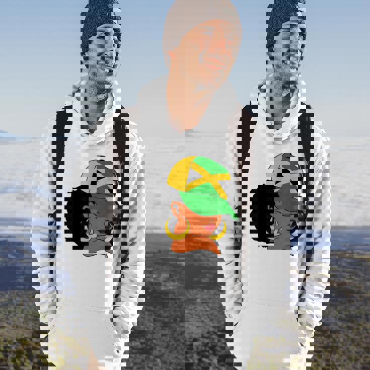 Afro Patriotic Jamaica Flag Jamaica Girls Rock Jamaica Hoodie Lifestyle