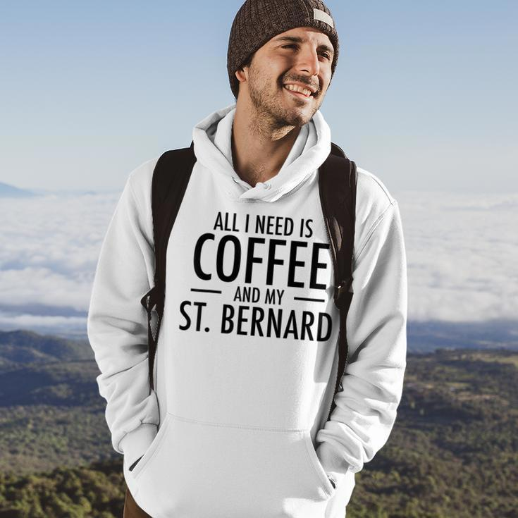 Cute Coffee St Dog Bernard Gifts For Saint Bernard Mom Dad Hoodie Lifestyle