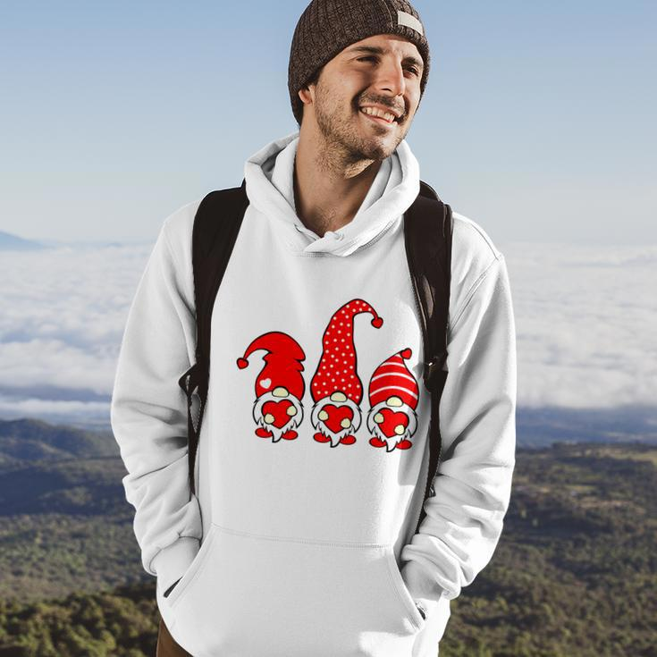 Gnomes Womens Valentines Day Hoodie Lifestyle