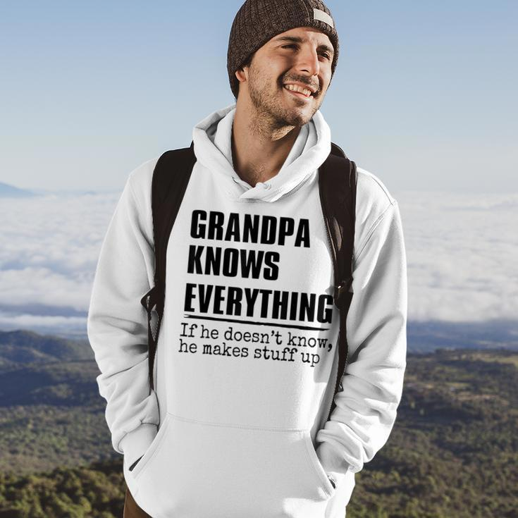 Grandpa Knows Everything Best Grandpa Ever Fathers Day Gift For Mens Hoodie Lifestyle