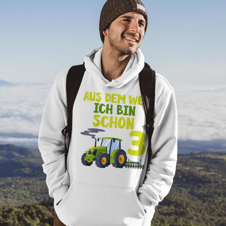 Kinder Ich Bin Schon 3 Traktor Hoodie für Jungen, Trecker Motiv Lebensstil