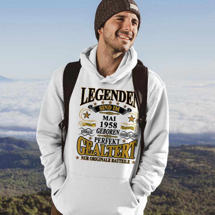 Legenden Sind Im Mai 1958 Geboren 65 Geburtstag Lustig Hoodie Lebensstil