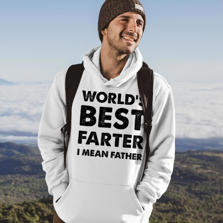 Mens Fathers Day Vintage Dad Worlds Best Farter I Mean Father Hoodie Lifestyle