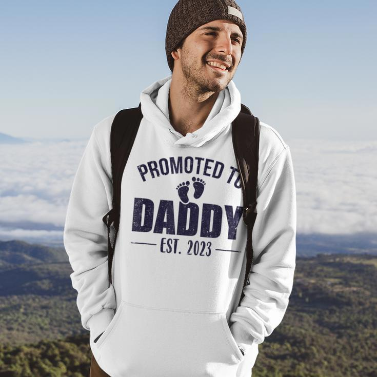 Promoted To Daddy Est 2023 For Dad New Baby Hoodie Lifestyle