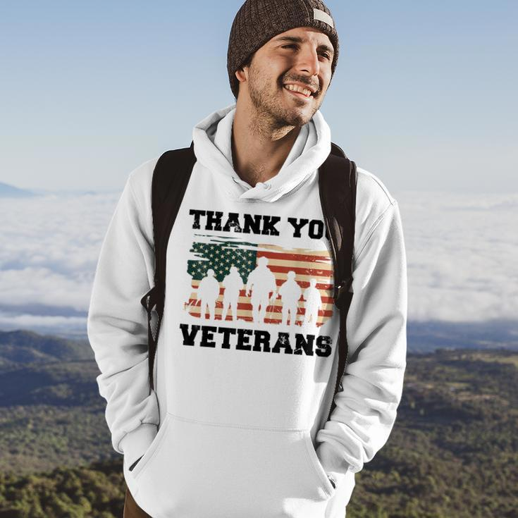 Thank You Veterans - Funny Gifts For Veterans Dad Grandpa Hoodie Lifestyle