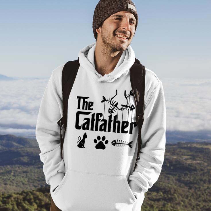 The Catfather Parody Funny Cat Lovers Cat Dad Fathers Day  Hoodie Lifestyle