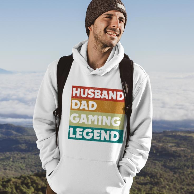 Vintage Husband Dad Video Game Legend Gaming Dad Fathers Day Gift Hoodie Lifestyle