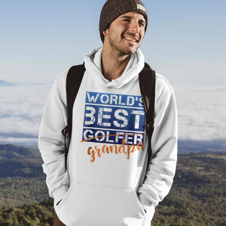 Worlds Best Golfer Grandpa Gift Golf Gift For Mens Hoodie Lifestyle