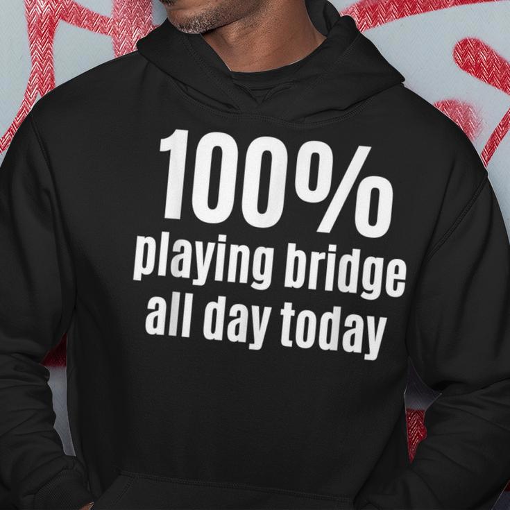 100 Spielbrücke Lustiges Gambling Hoodie für Ganztagszocker Lustige Geschenke