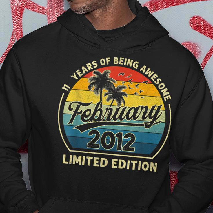 11Th Birthday Gifts Made In February 2012 Limited Edition Hoodie Funny Gifts