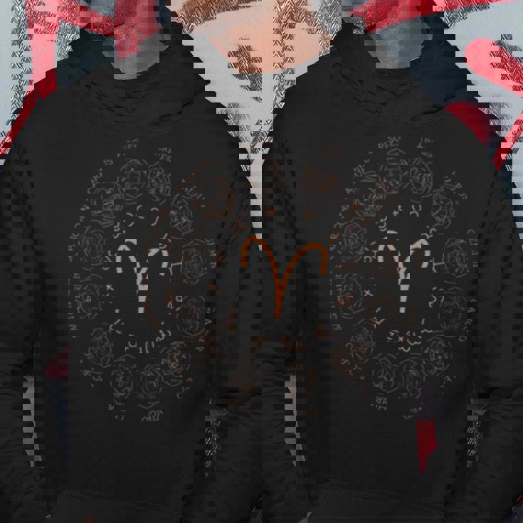 12 Zodiac Signs Aries Zodiac Design Hoodie Unique Gifts