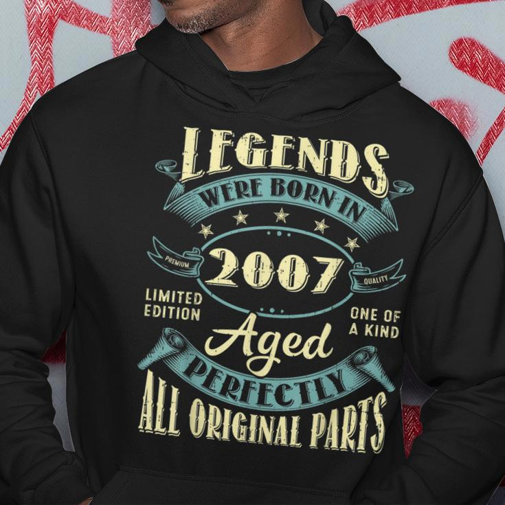 16Th Birthday Gifts Vintage Legends Born In 2007 16 Year Old Hoodie Unique Gifts