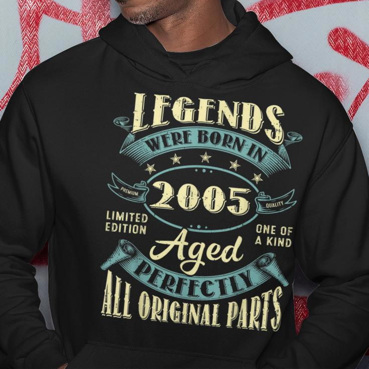 18Th Birthday Gifts Vintage Legends Born In 2005 18 Year Old Hoodie Unique Gifts