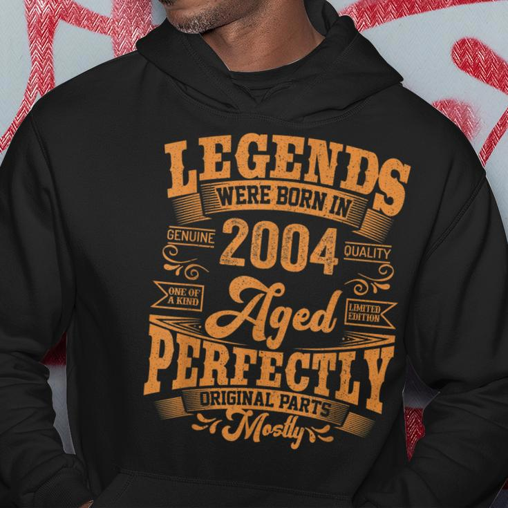 19 Year Old Gifts Legends Born In 2004 Vintage 19Th Birthday Hoodie Funny Gifts