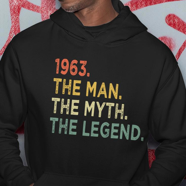 1963 The Man The Myth The Legend 56Th Birthday Vintage Hoodie Unique Gifts