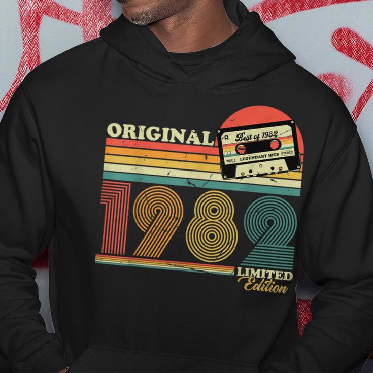 1982 Jahrgang 40 Geburtstag Retro Vintage Herren Geschenk Hoodie Lustige Geschenke