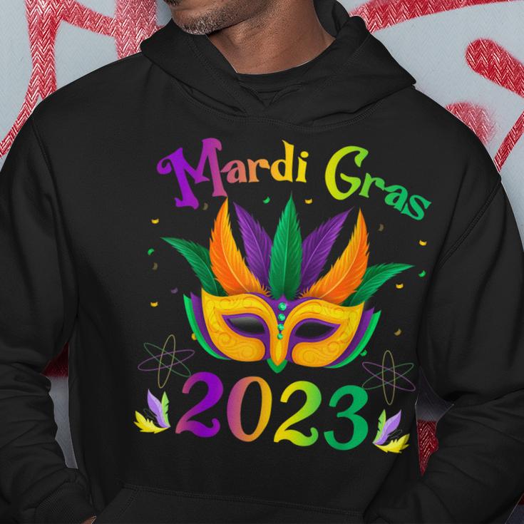 Mardi Gras 2023 Costume With Mask  Hoodie