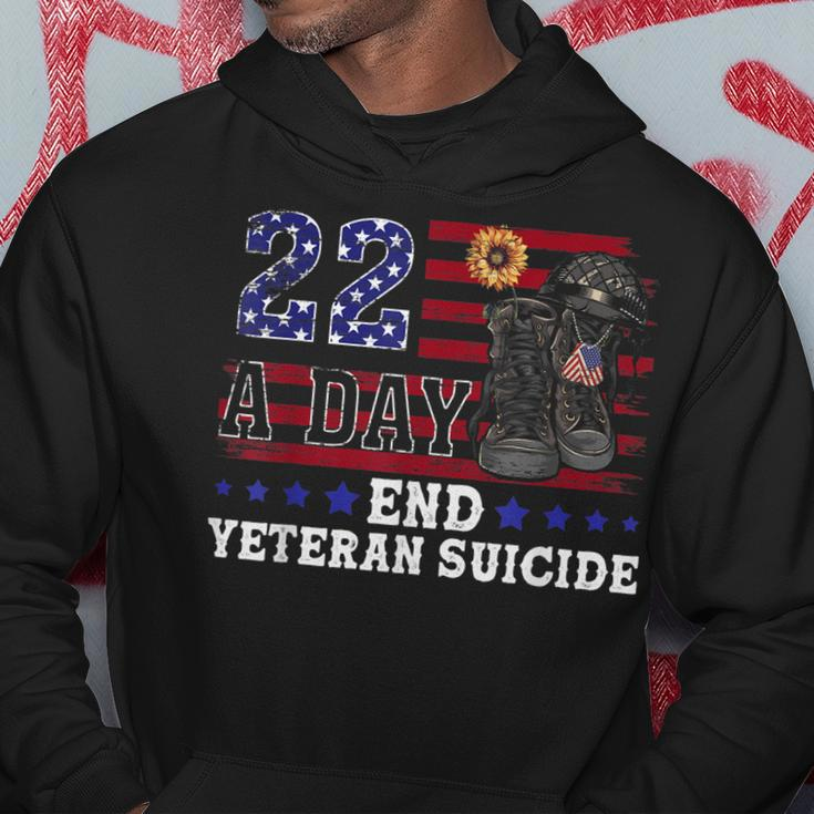 22 A Day Take Their Lives End Veteran Suicide Supporter Hoodie Unique Gifts