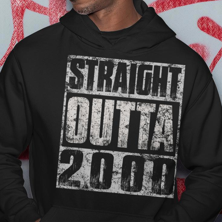 23 Year Old Gift Straight Outta 2000 Made In 23Rd Birthday Men Hoodie Graphic Print Hooded Sweatshirt Funny Gifts
