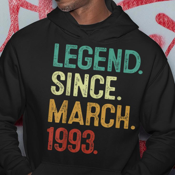 30 Years Old Legend Since March 1993 30Th Birthday Hoodie Unique Gifts
