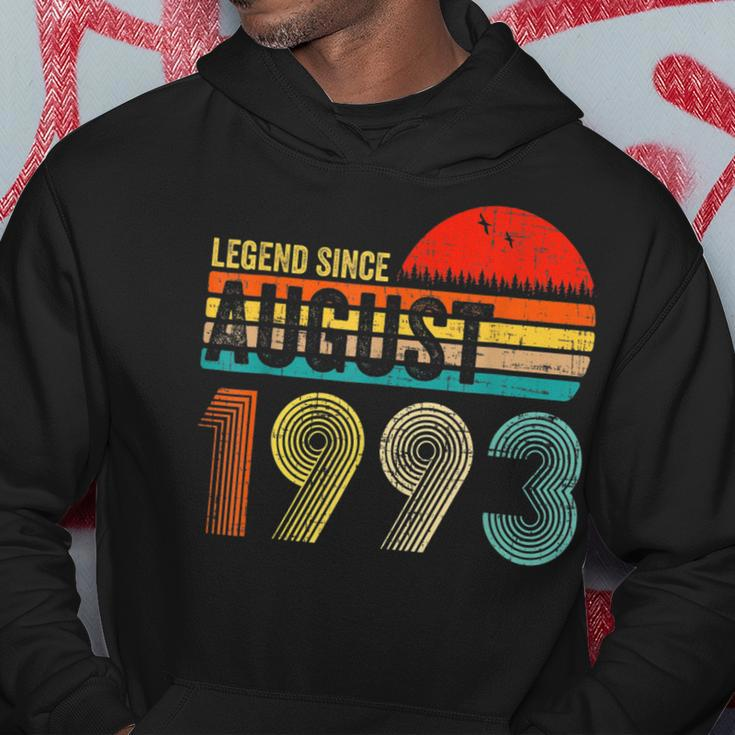 30 Years Old Retro Birthday Gifts Legend Since August 1993 Hoodie Personalized Gifts