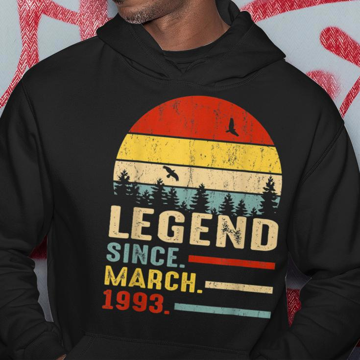 30 Years Old Retro Birthday Gifts Legend Since March 1993 Hoodie Personalized Gifts