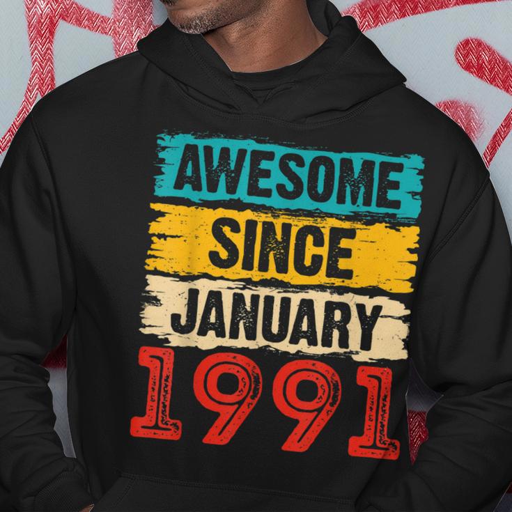 32 Year Old Awesome Since Januar 1991 32 Geburtstag Geschenke Hoodie Lustige Geschenke