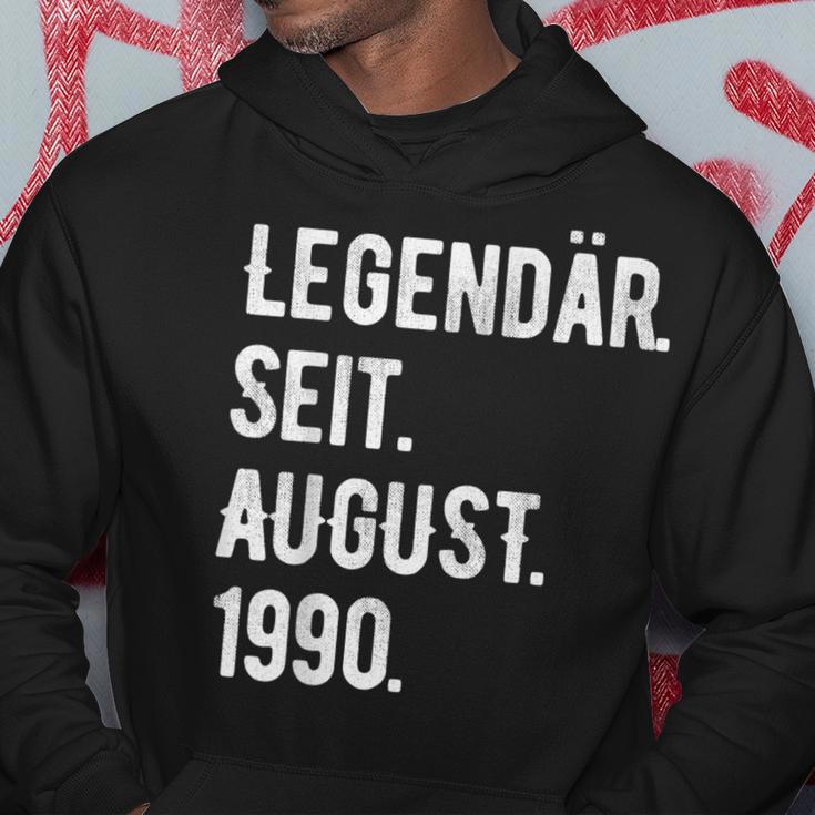 33 Geburtstag Geschenk 33 Jahre Legendär Seit August 1990 Hoodie Lustige Geschenke