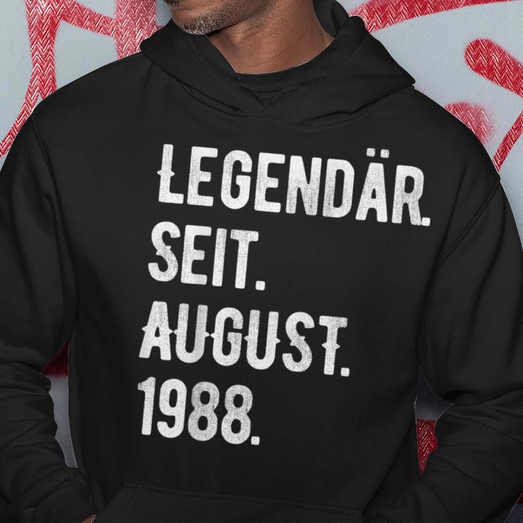 35 Geburtstag Geschenk 35 Jahre Legendär Seit August 1988 Hoodie Lustige Geschenke