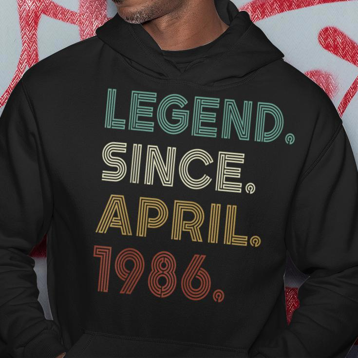 37 Years Old Legend Since April 1986 37Th Birthday Hoodie Unique Gifts