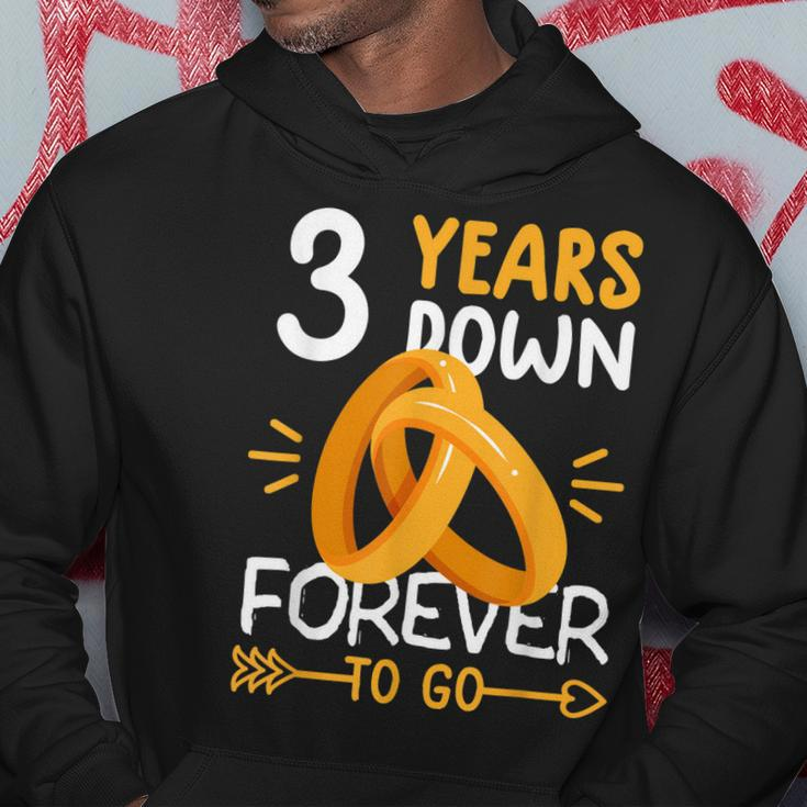 3Rd Wedding Anniversary Matching Couples 3 Years Hoodie Funny Gifts