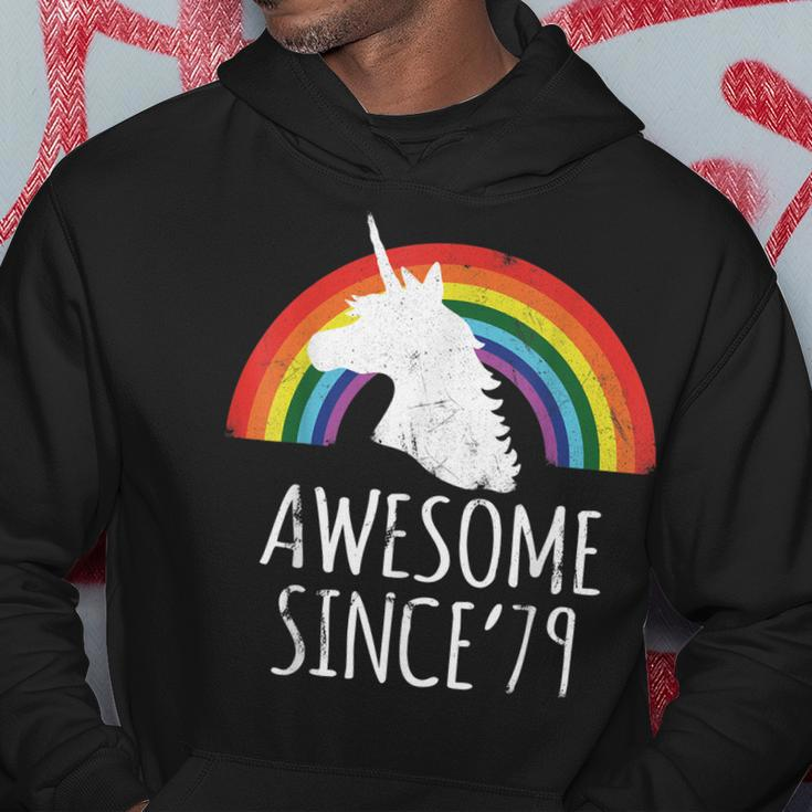 40Th Birthday 40 Years Old Unicorn Awesome Since 1979 Shirt Hoodie Unique Gifts