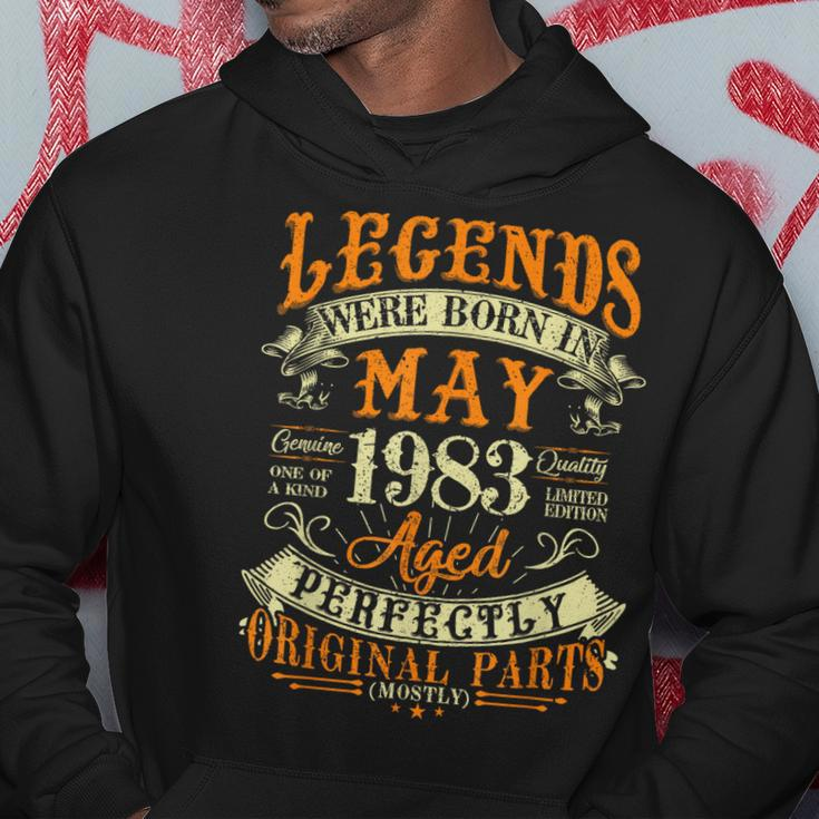 40Th Birthday Gift 40 Years Old Legends Born In May 1983 Hoodie Unique Gifts