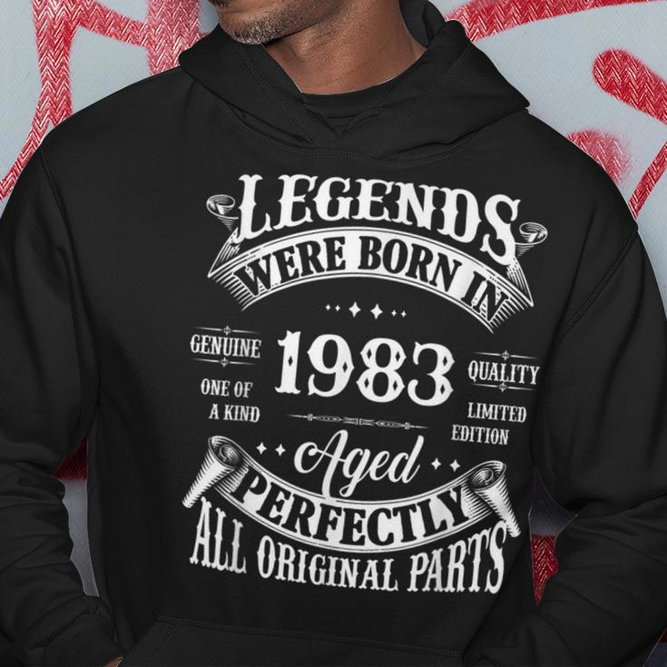 40Th Birthday Vintage Legends Born In 1983 40 Years Old Hoodie Unique Gifts