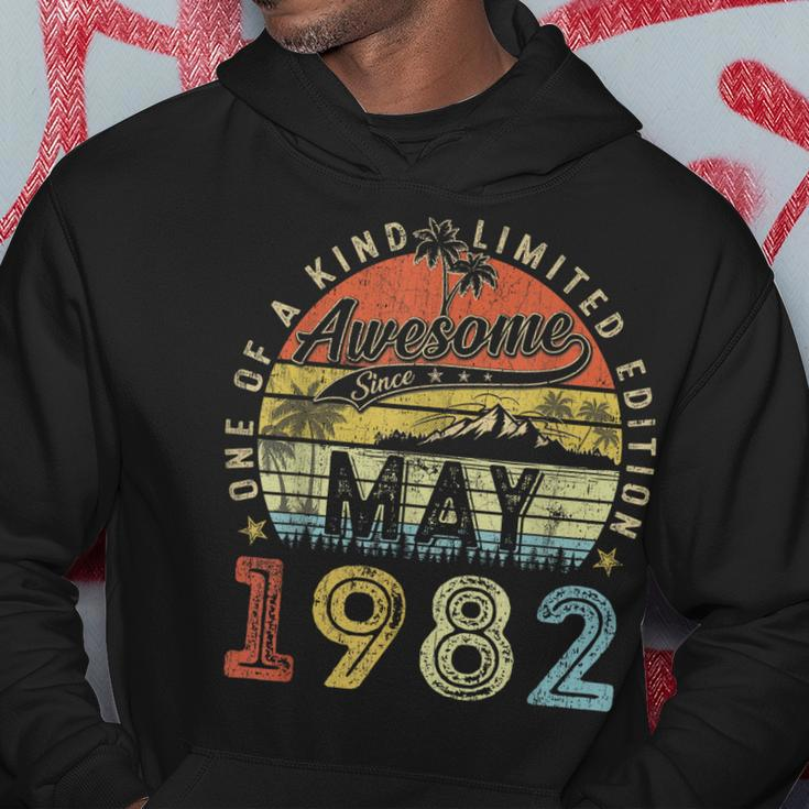 41 Year Old Awesome Since May 1982 41Th Birthday Hoodie Unique Gifts