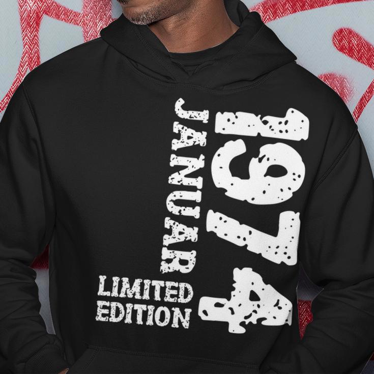 49 Geburtstag Frauen Männer Limited Edition Januar 1974 Hoodie Lustige Geschenke